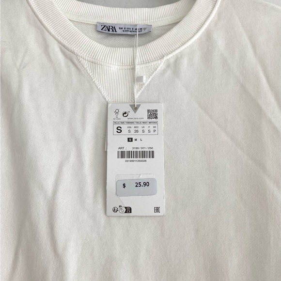 Zara short sleeve interlock sweatshirt - Picture 14 of 16